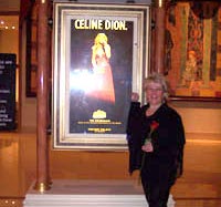 Maureen Smith with Rose given to her by Celine Dion